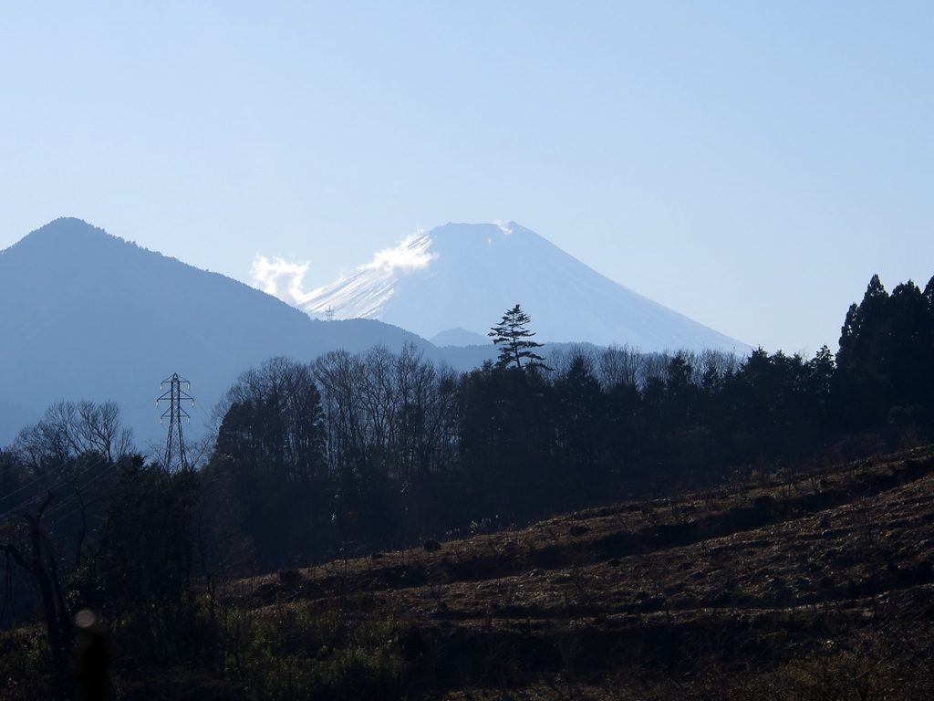 大野展望台から見える富士山